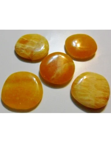 Calcite orange galet