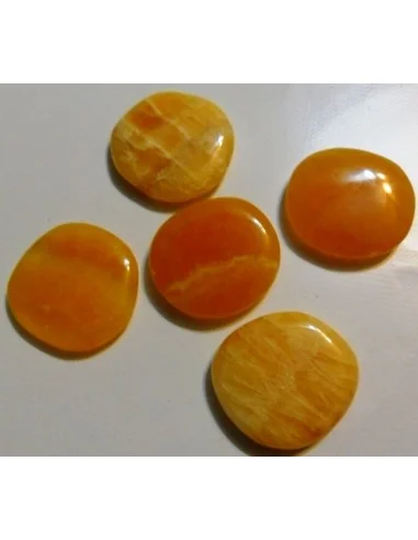 Calcite orange galet