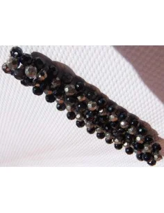 Tourmaline norie et pyrite bracelet 4mm