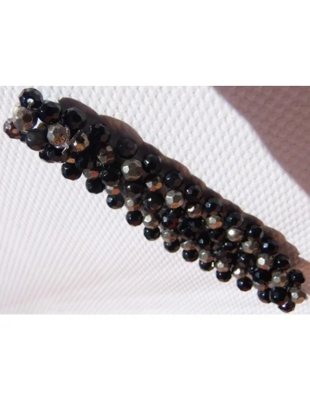 Tourmaline norie et pyrite bracelet 4mm Tourmaline norie et pyrite bracelet 4mm