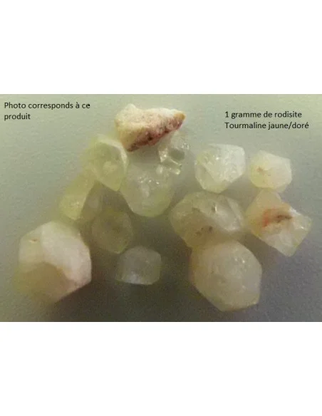 Rodisite, tourmaline doré Rodisite, tourmaline doré