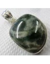 Mtrolite ,Pendentif monte en argent