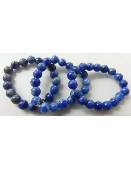Anneaux en pierres 4mm ajustables lapis lazuli