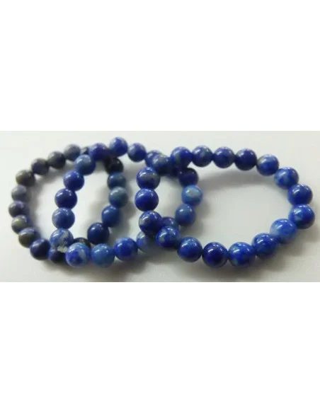 Anneaux en pierres 4mm ajustables lapis lazuli