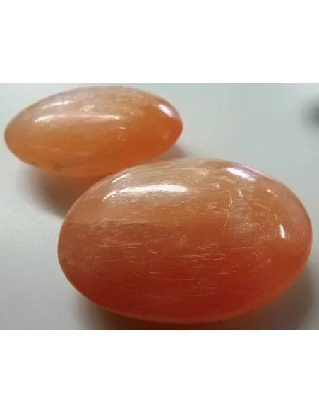 Selenite galet polis pierre plate