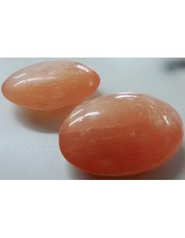 Selenite galet polis pierre plate
