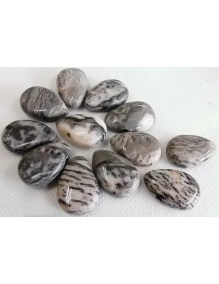 Jaspe zebre rose pendentif