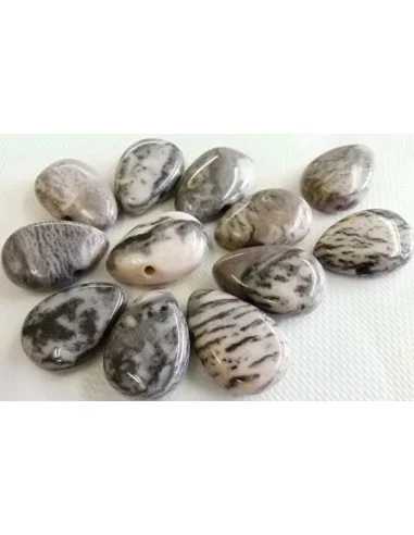 Jaspe zebre rose pendentif