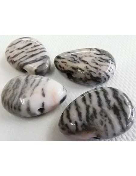 Jaspe zebre rose pendentif