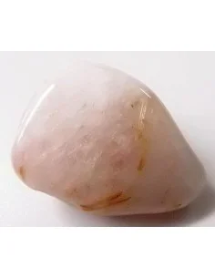 Quartz rose avec rutile de titane