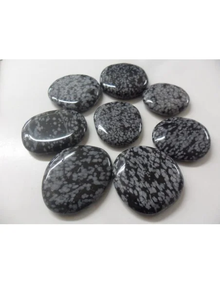 Obsidienne Flocons de neige galet