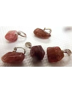 Spinelle rouge/rose pendentif 2