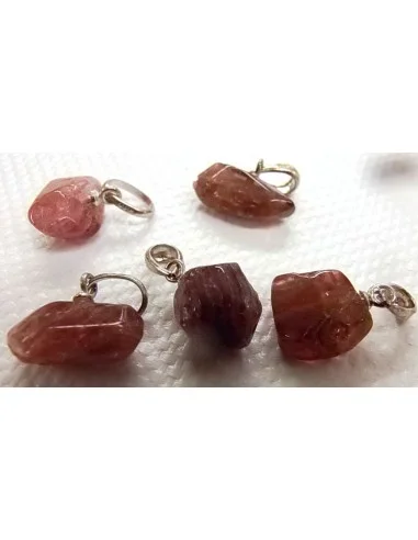 Spinelle rouge/rose pendentif