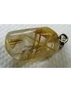 Quartz rutile pendentif argent 2