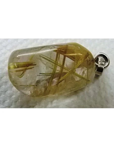 Quartz rutile pendentif argent