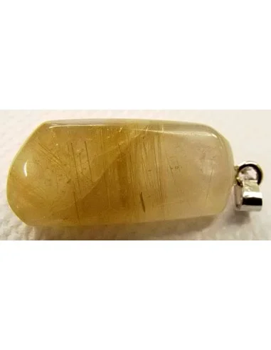 Quartz rutile pendentif argent