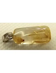Quartz rutile pendentif argent