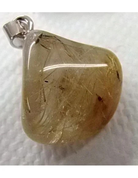 Quartz rutile pendentif argent