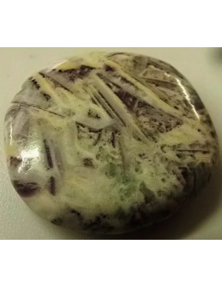 Fluorine gravé galet en pierre