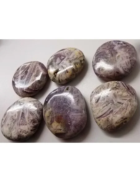 Fluorine gravé galet en pierre