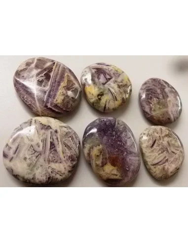 Fluorine gravé galet en pierre