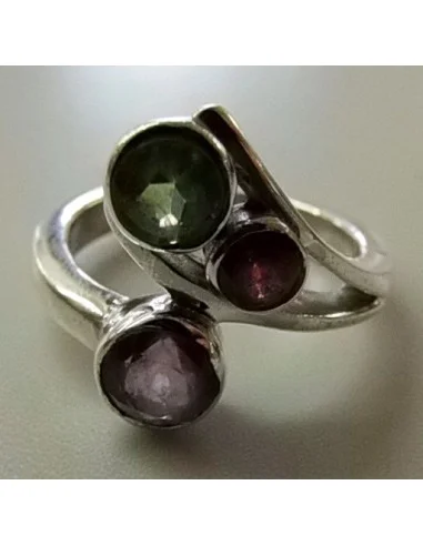 Bague en pierres préceuses monté en argent