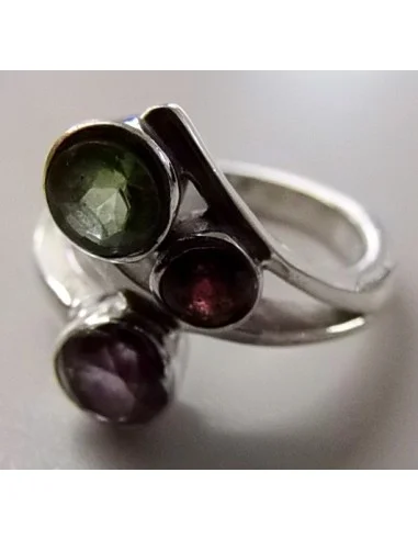Bague en pierres préceuses monté en argent