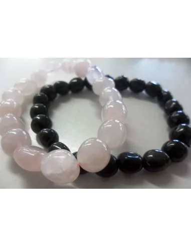 Onyx noir en bracelet 