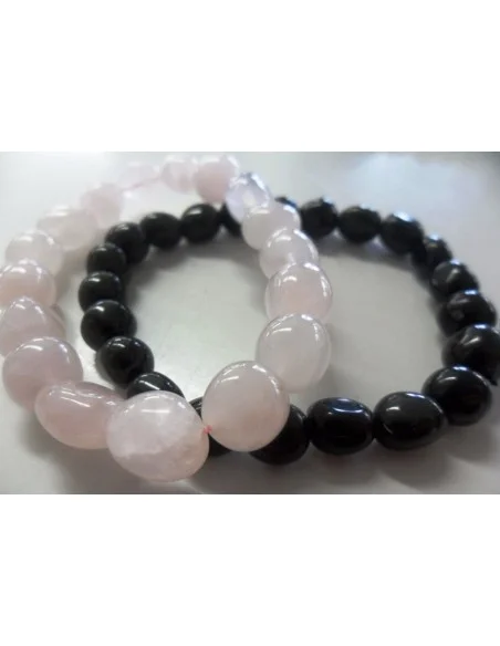 Onyx noir en bracelet 