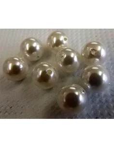 Perle blanche 1cm 2