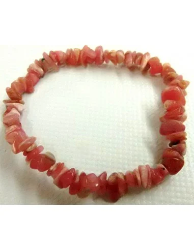 Bracelet en rhodocrosite baroque
