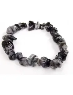 Obsidienne mouchetté bracelet baroque