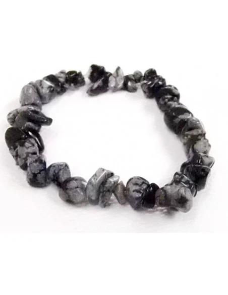 Obsidienne mouchetté bracelet baroque Obsidienne mouchetté bracelet baroque