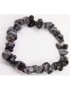 Obsidienne mouchetté bracelet baroque 2