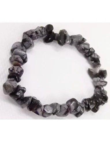 Obsidienne mouchetté bracelet baroque