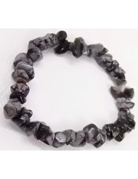 Obsidienne mouchetté bracelet baroque Obsidienne mouchetté bracelet baroque