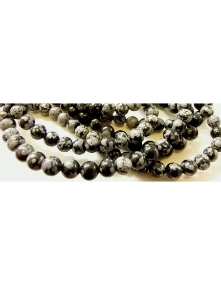 Obsidienne mouchetté boules 6mm