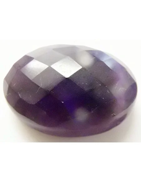 Améthyste percé facetté pendentif