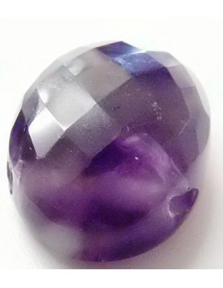 Améthyste percé facetté pendentif