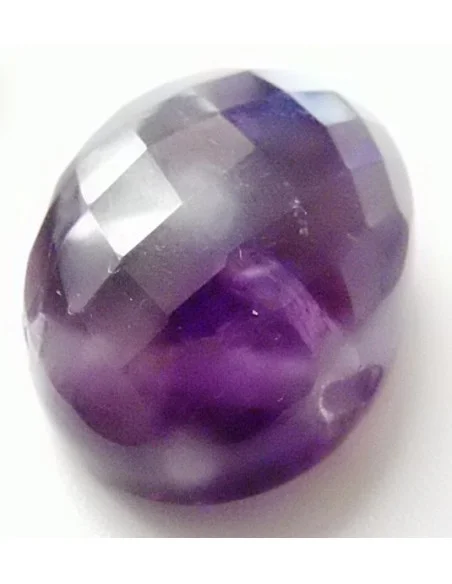 Améthyste percé facetté pendentif