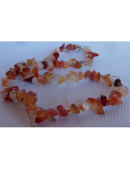 Cornaline en collier baroque