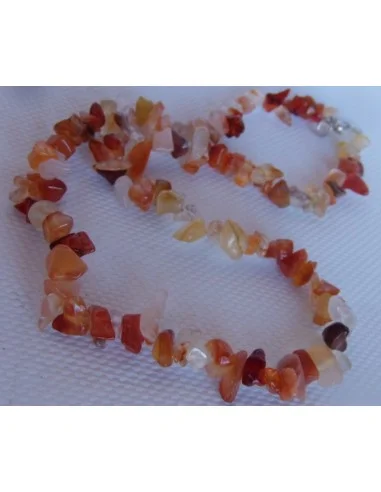 Cornaline en collier baroque