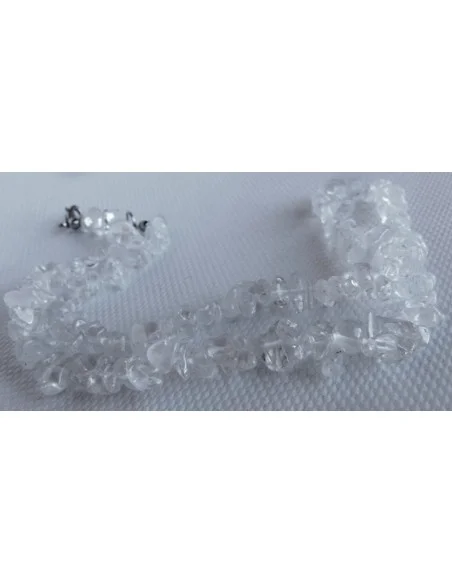 Cristal de roche, Quartz en collier baroque