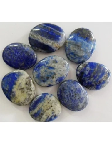 Lapis lazuli galet, pierre plate