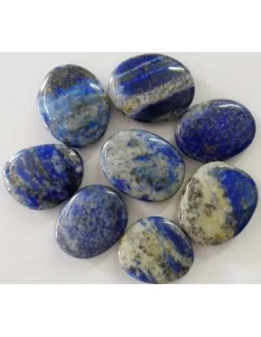 Lapis lazuli galet, pierre plate