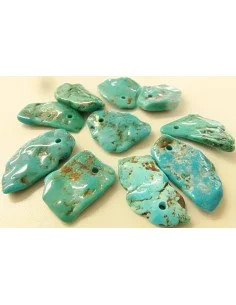 Turquoise percée pendentif