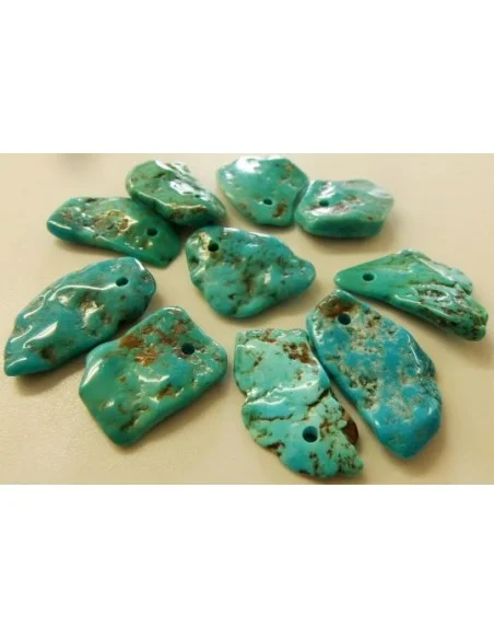 Turquoise percée pendentif
