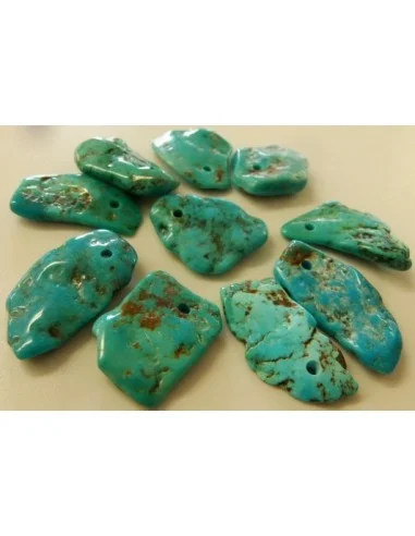 Turquoise percée pendentif