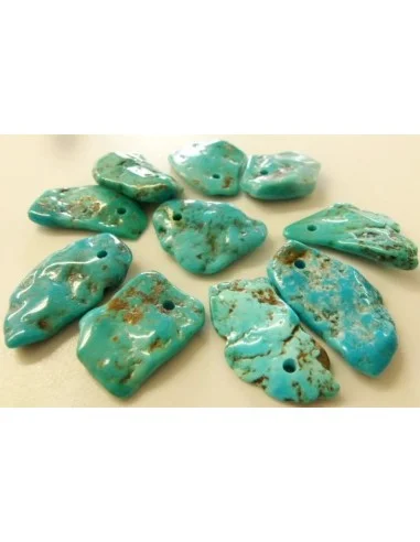 Turquoise percée pendentif