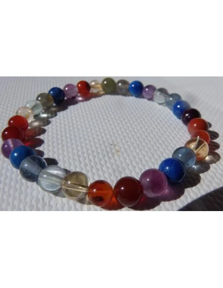 Bracelet 7 chakras 6mm Bracelet 7 chakras 6mm